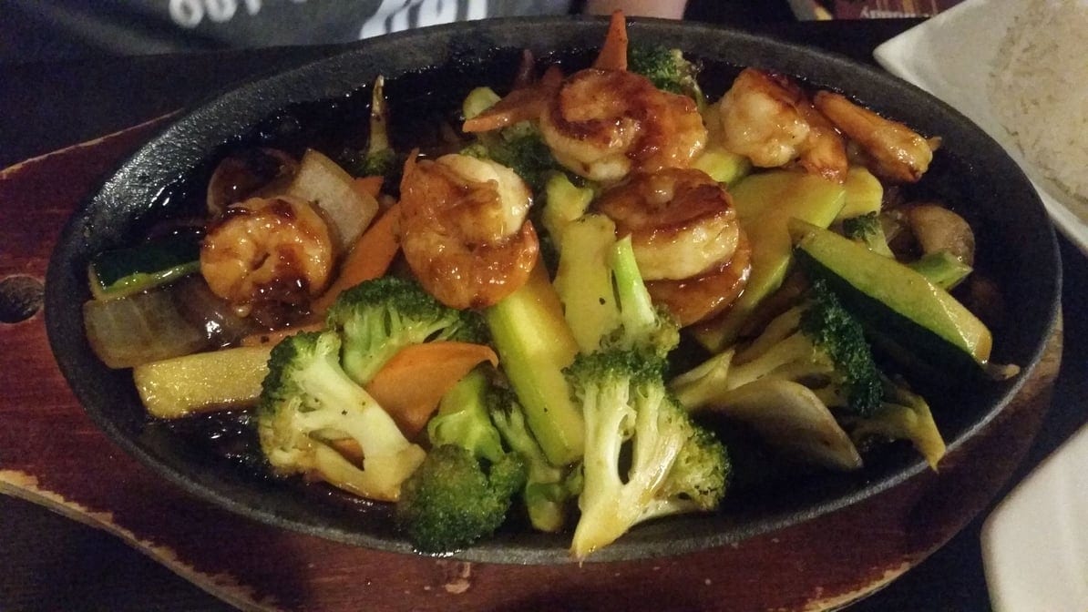 Teriyaki Scallop Entree.