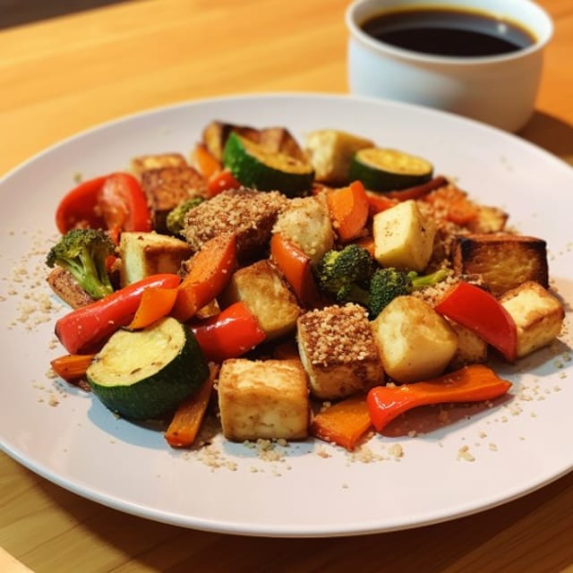 Mix Vegetable with Tofu.