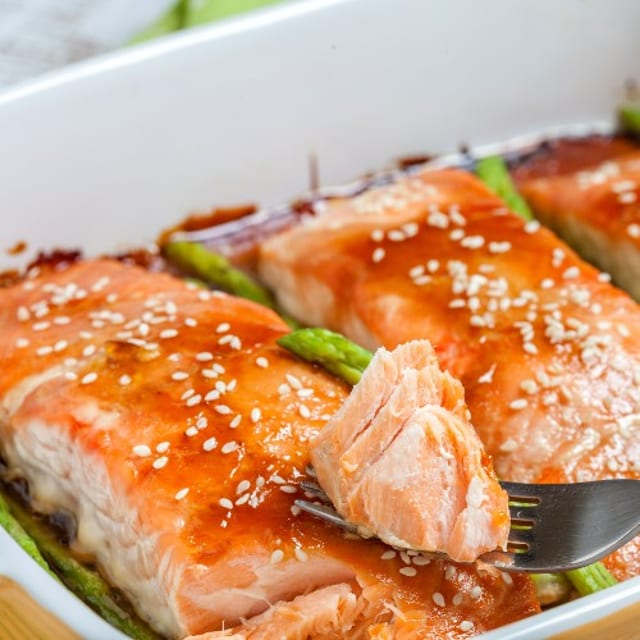 Teriyaki Salmon Entree.